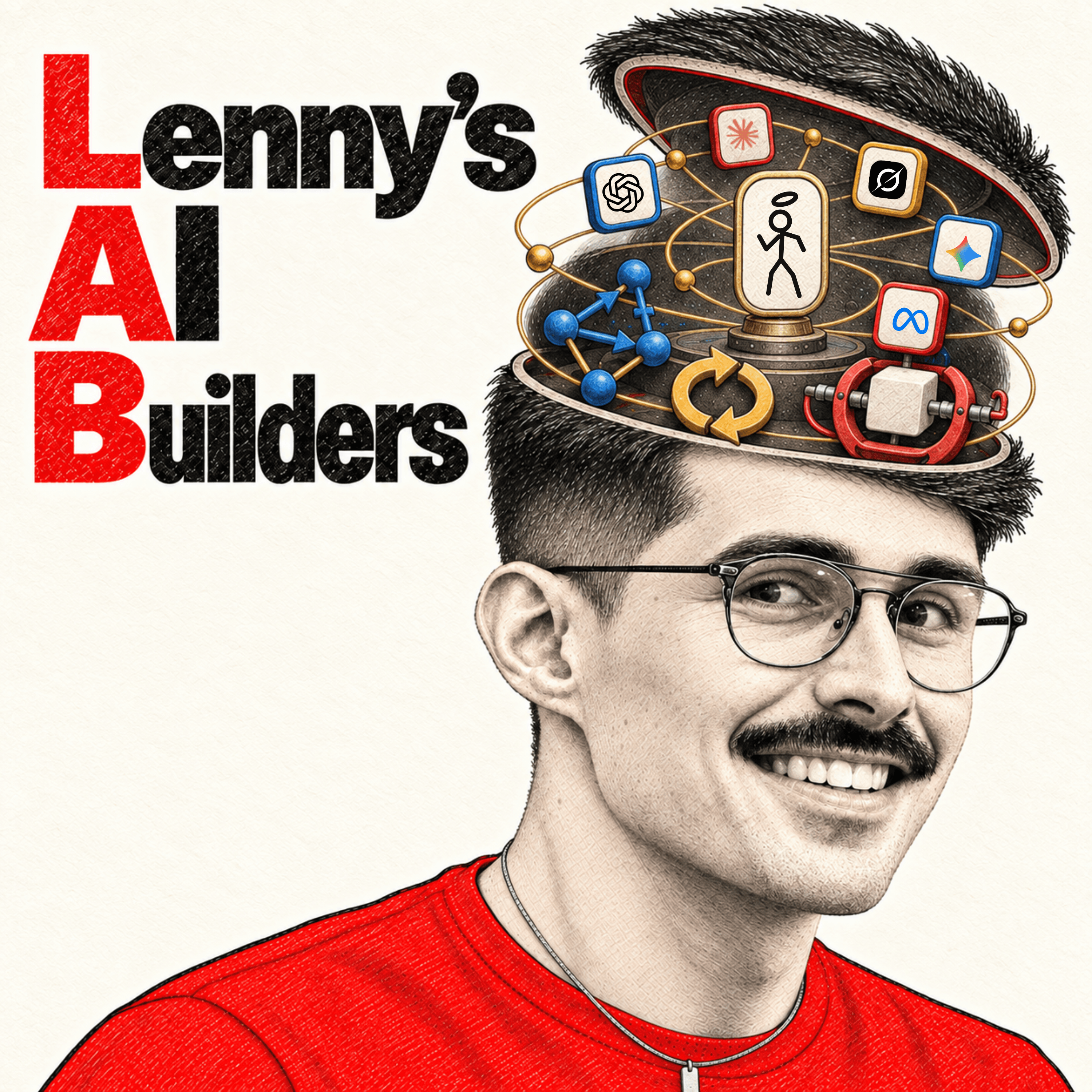 Lenny’s AI Builders: Lennox and the Saint operating an AI workshop inside his head